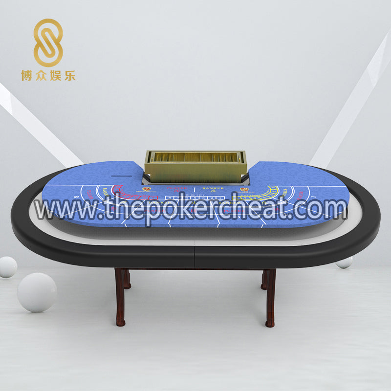 厂家定制娱乐8位折叠扑克台桌 工字H脚家用娱乐休闲简易款现货可定制