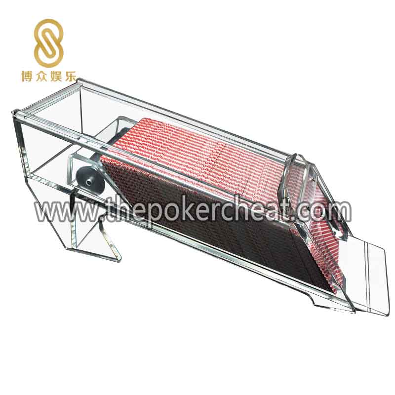 可定制 全透明亚克力8付扑克纸牌发牌器 扑克比赛专用发牌器