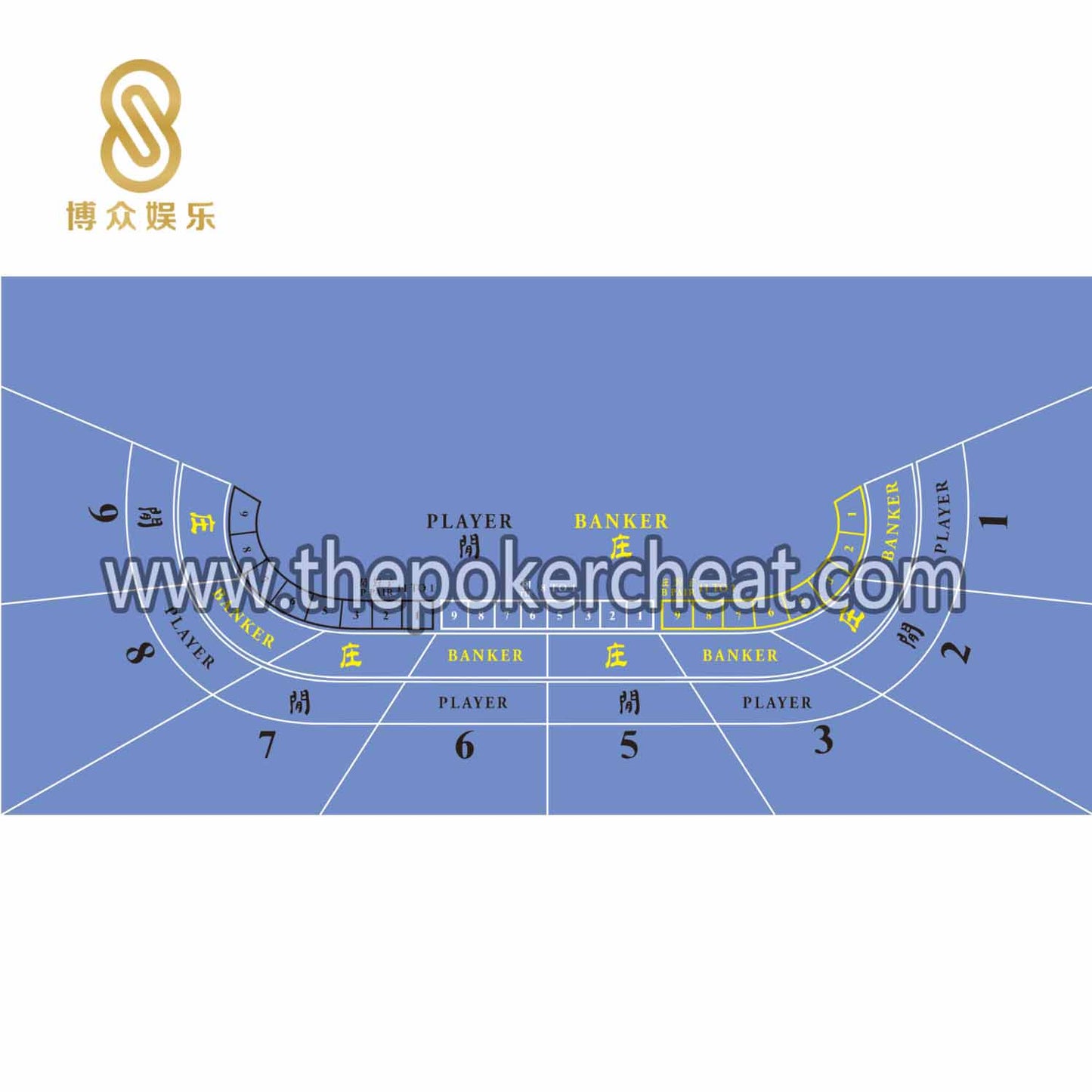 9位百乐德州红色印刷图案 扑克纸牌桌布认证厂家 专业防水台布