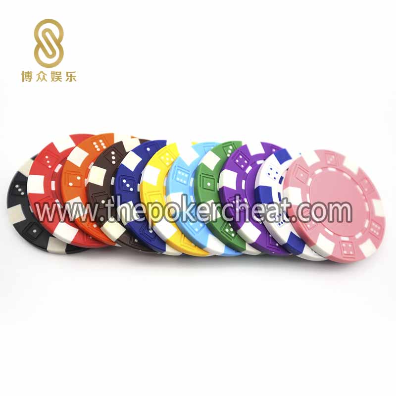 扑克俱乐部专用美国ABS 铁芯骰子筹码片 无金额面值 麻将扑克筹码币