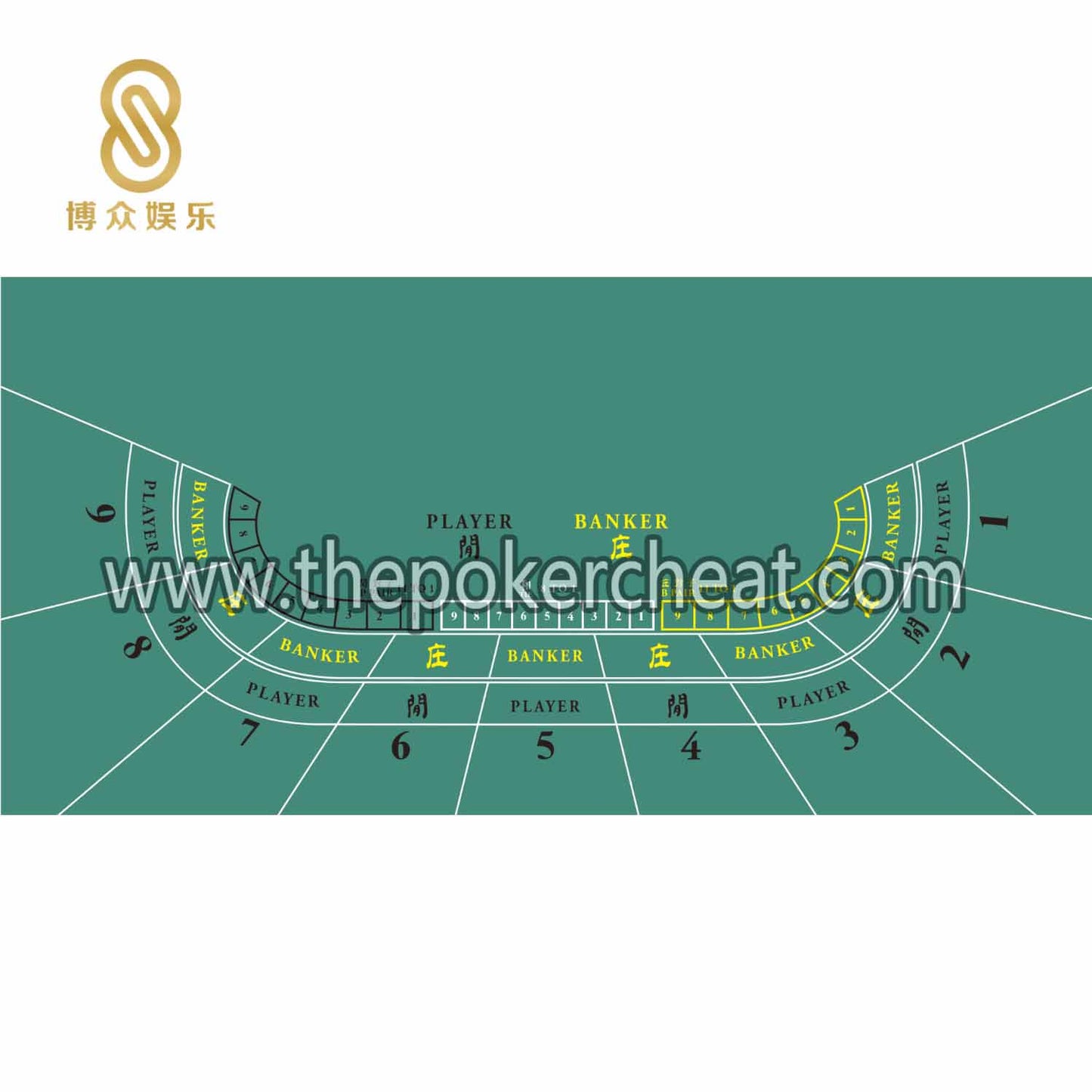9位百乐德州红色印刷图案 扑克纸牌桌布认证厂家 专业防水台布