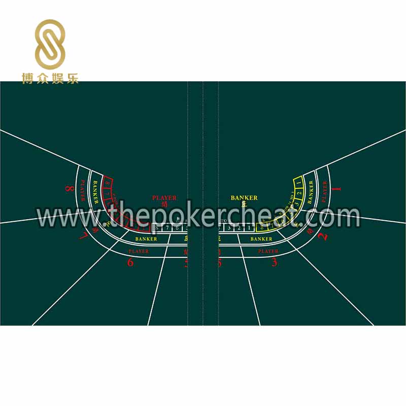 厂家特殊定制百乐 扑克纸牌游戏折叠台布 专业防水娱乐龙虎桌布定做