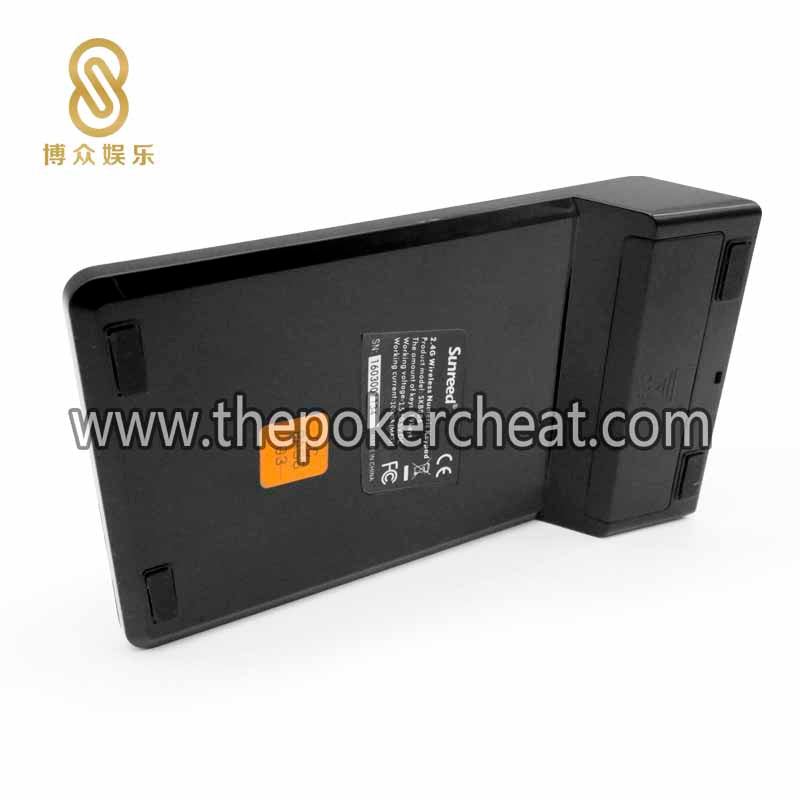 全黑色扑克台桌路单系统专用无线键盘 USB便捷手动输入专业静音小键盘