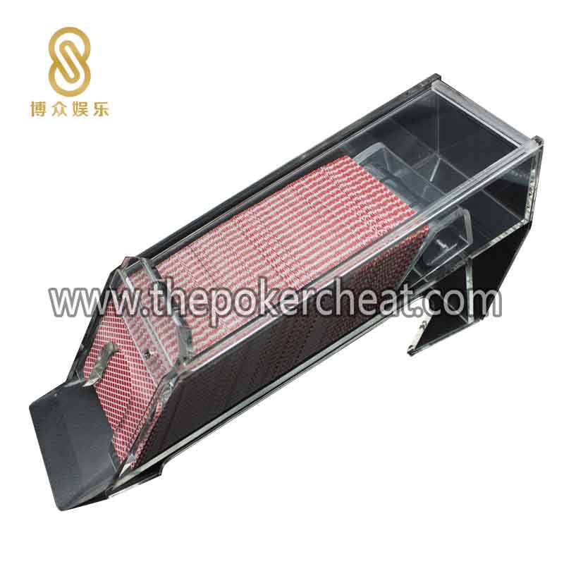 可定制 全透明亚克力8付扑克纸牌发牌器 扑克比赛专用发牌器