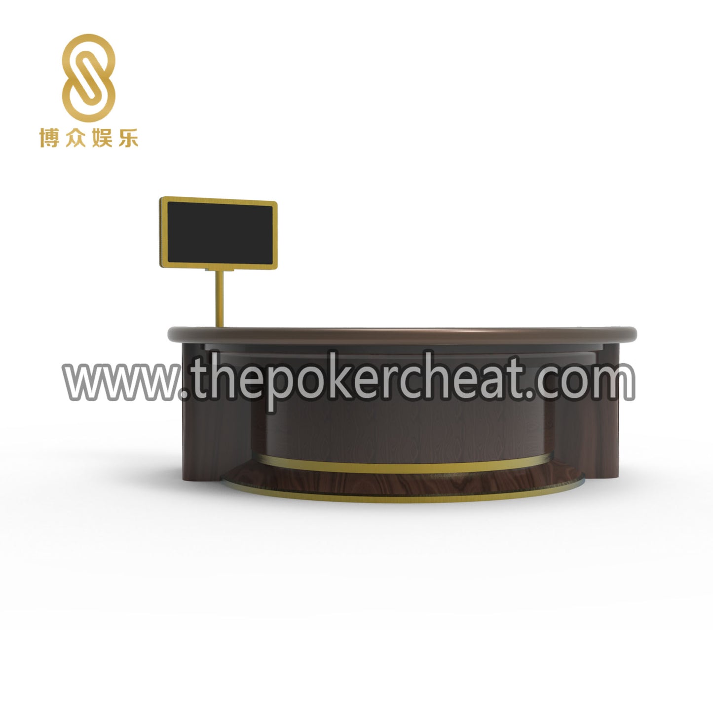 厂家个性设计东南亚风格扑克台桌 半圆百乐德州纸牌游戏棋牌桌厂家现货可定制
