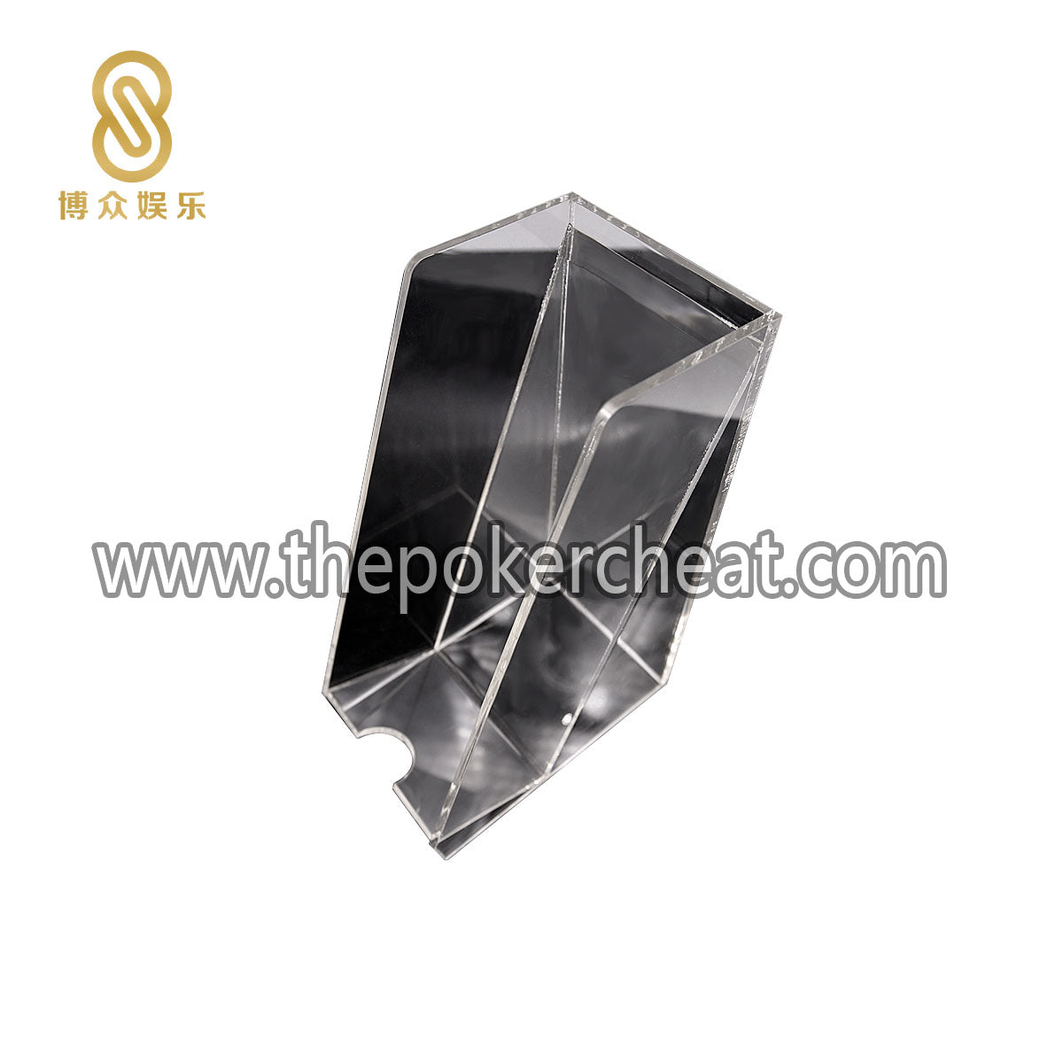 全透明水晶加厚亚克力8副纸牌销牌架 厂家定制滚轴扑克牌废牌盒扑克台桌定制