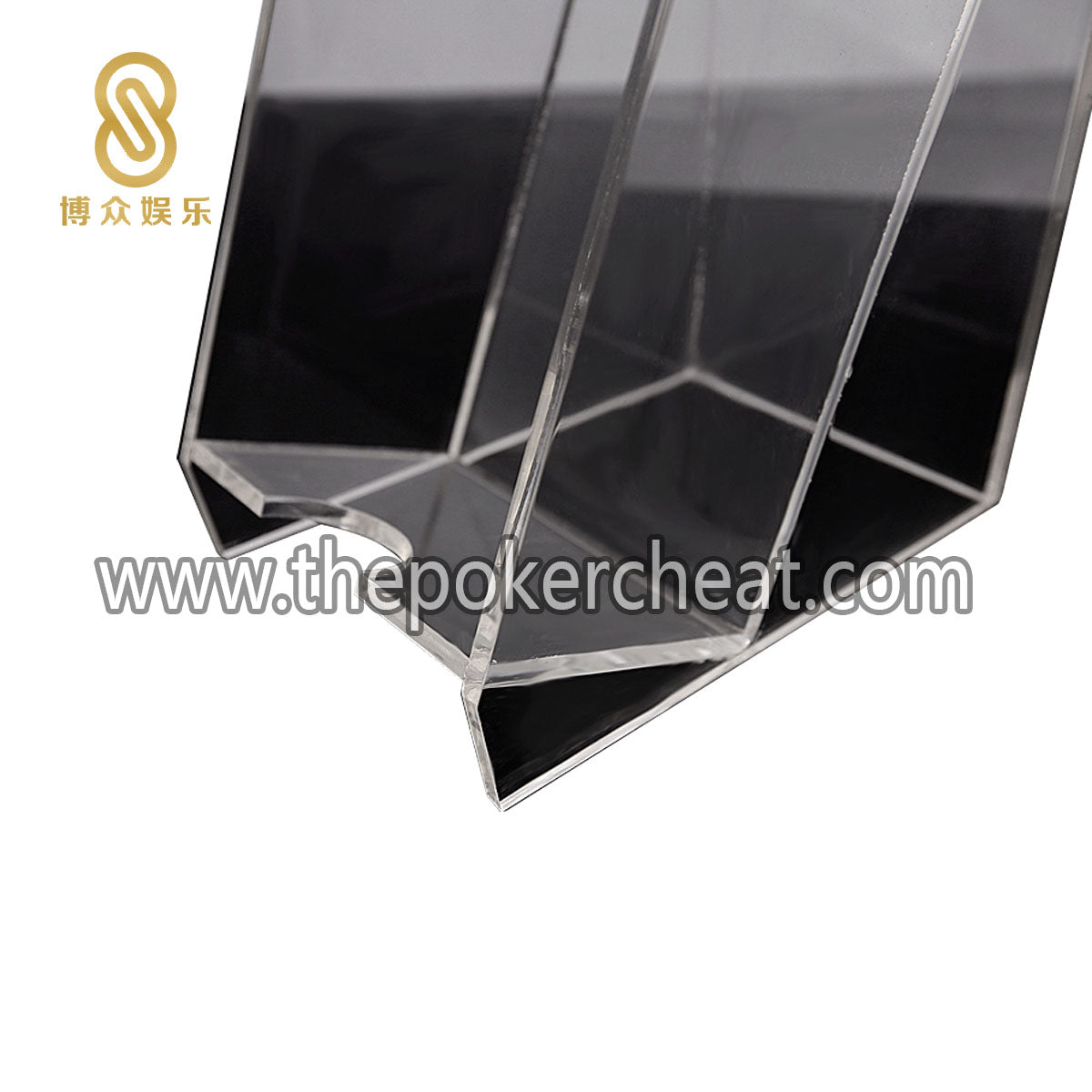 全透明水晶加厚亚克力8副纸牌销牌架 厂家定制滚轴扑克牌废牌盒扑克台桌定制