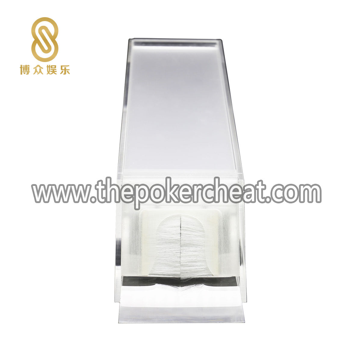 厂家定制磨砂亚克力发牌器 出牌口白色软毛8副纸牌发牌靴
