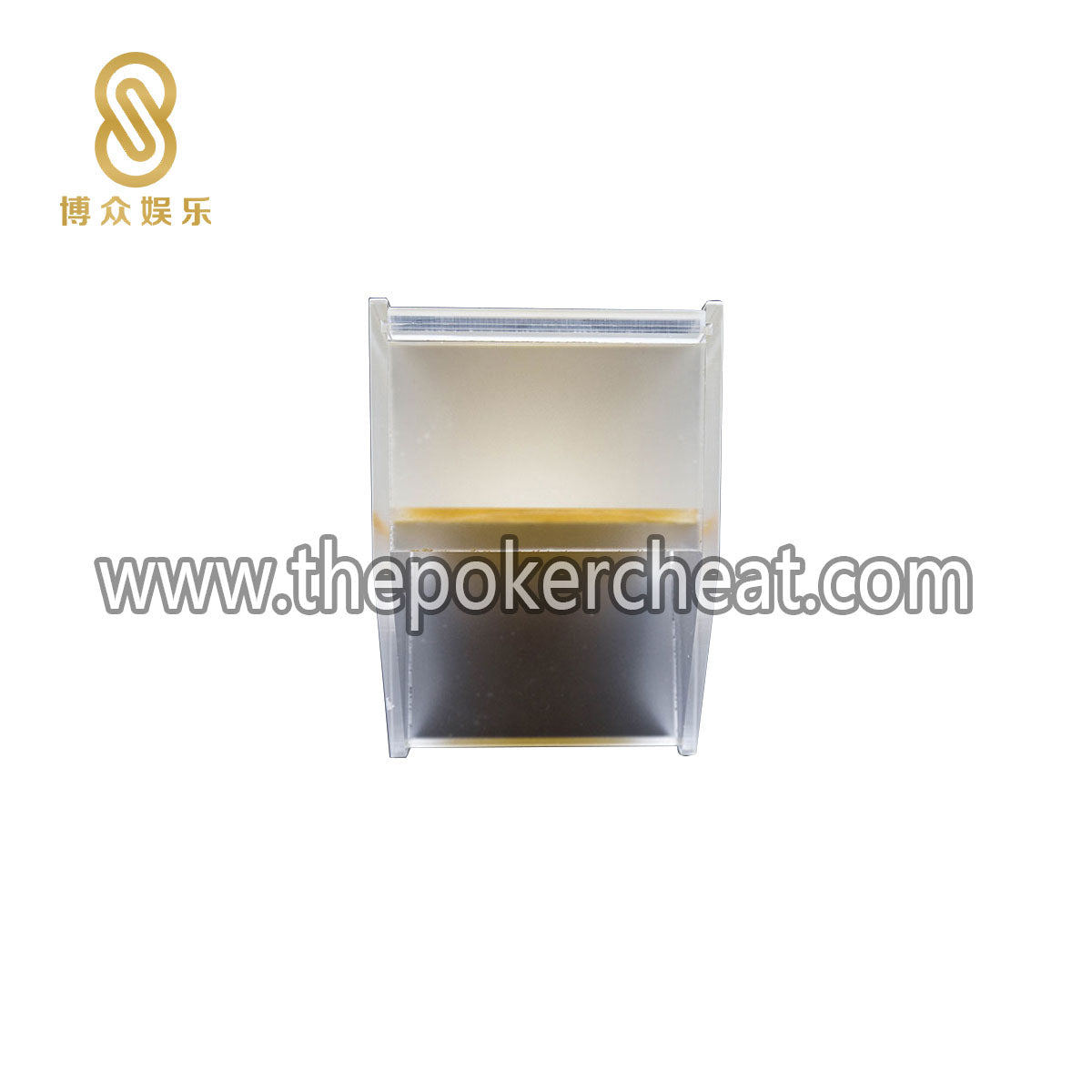 百乐德州俱乐部个性定制磨砂亚克力金丝发牌器 厂家定做半透明8副标准发牌靴