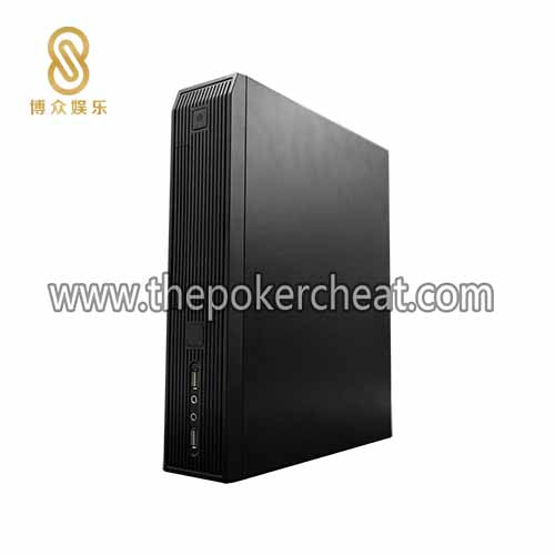 立卧式两用全黑色电子路单系统软件高配电脑主机 扑克游戏定制配置界面显示主机