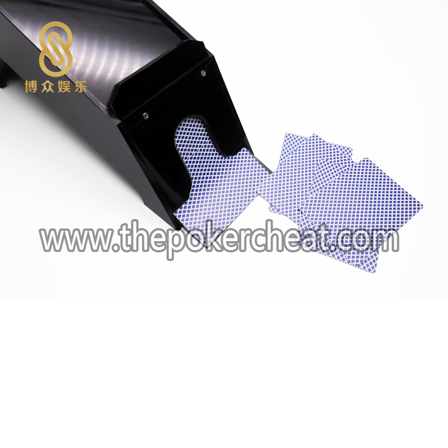 全黑色加厚亚克力8副纸牌发牌器 厂家定制扑克比赛标准塑料发牌靴支持定做