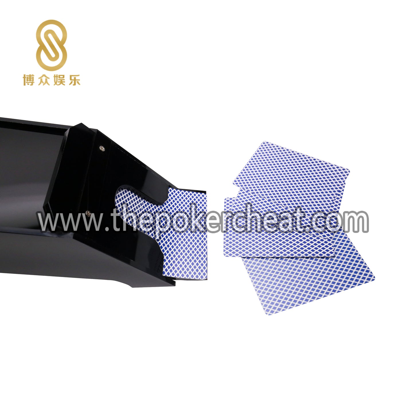 全黑色加厚亚克力8副纸牌发牌器 厂家定制扑克比赛标准塑料发牌靴支持定做