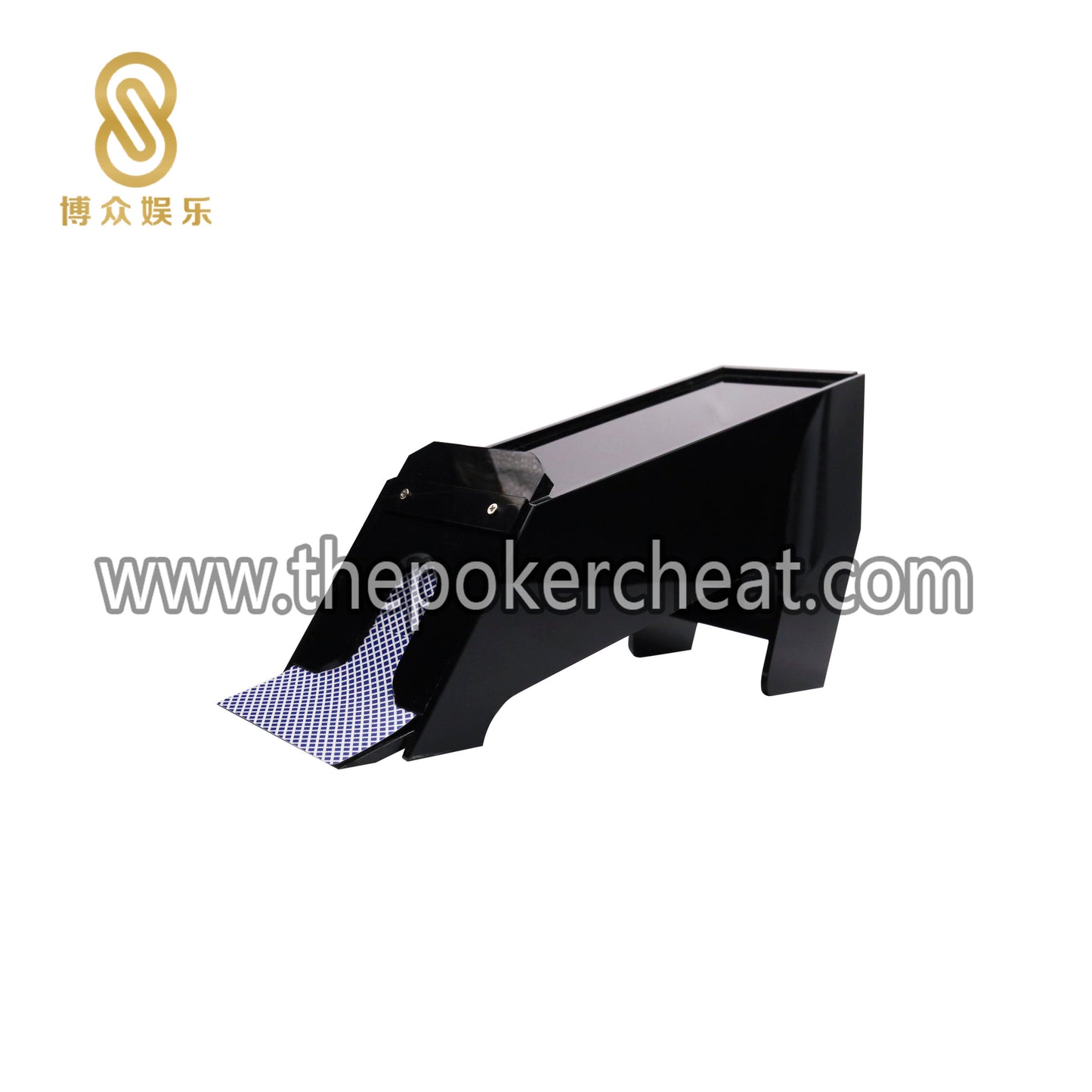全黑色加厚亚克力8副纸牌发牌器 厂家定制扑克比赛标准塑料发牌靴支持定做