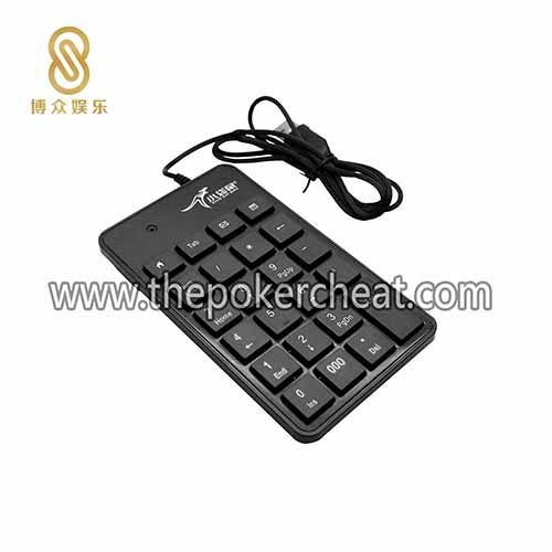 全黑色静音带线迷你键盘 娱乐办公休闲多用途手动输入小键盘