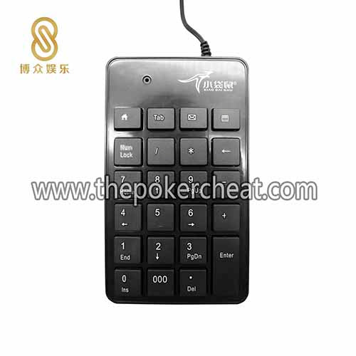 全黑色静音带线迷你键盘 娱乐办公休闲多用途手动输入小键盘