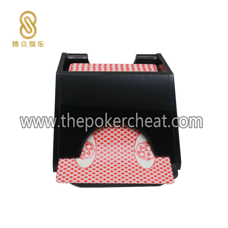 全黑色塑料德州扑克1付发牌器 牛牛台桌游戏定制设计亚克力发牌靴 工厂现货支持批发